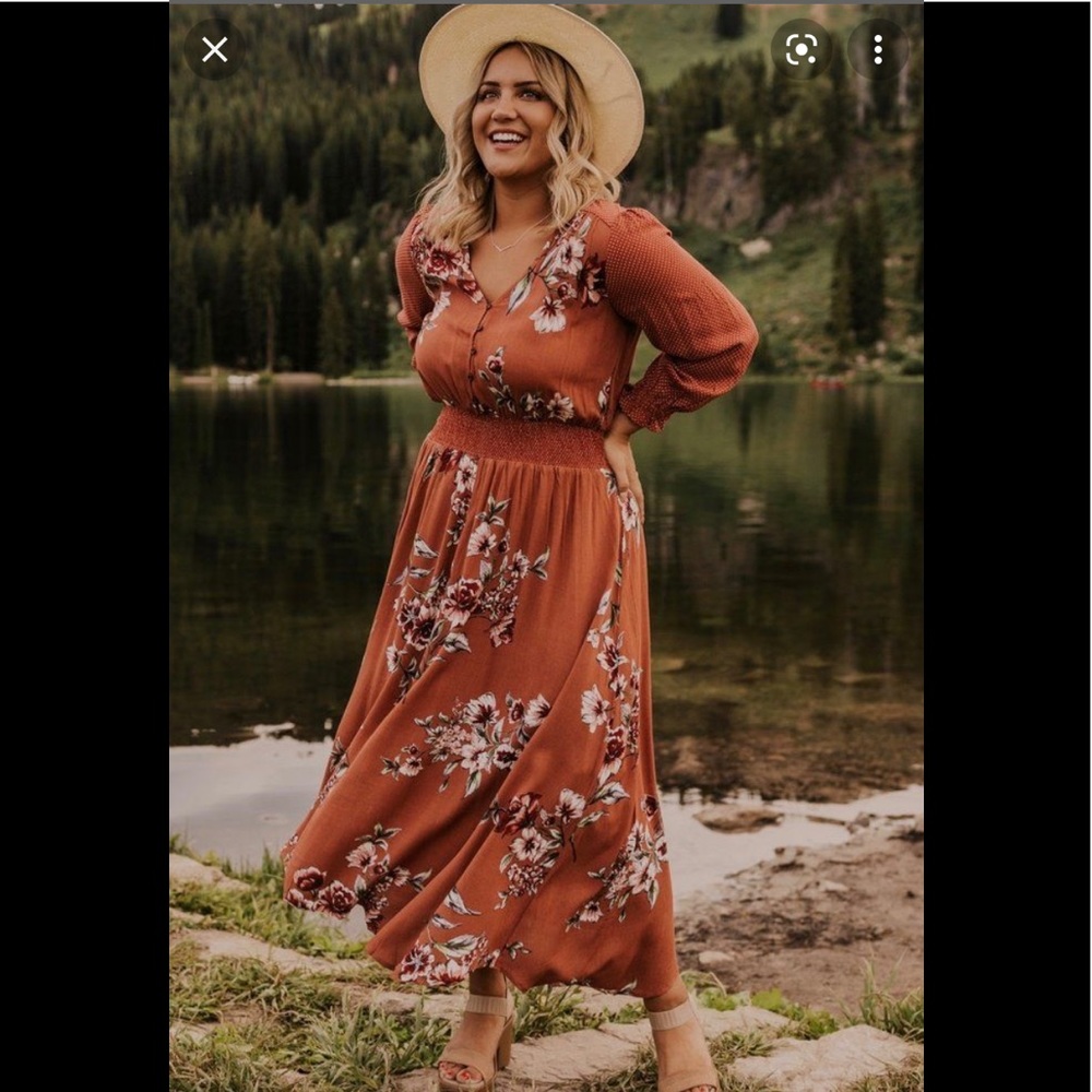 ROOLEE beautiful floral bohemian styled long dress!